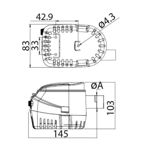 Pompa di sentina automatica EUROPUMP G1100 12v (16.124.05)